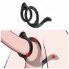 ARMONY Podwojny pierścień anatomiczny ogonowy czarny silikonowy ARMONY Podwojny pierścień anatomiczny ogonowy czarny silikonowy