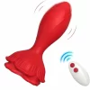 Pink Vibrator & Small Anal Plug Remote Control Red 102mm