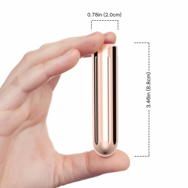 Warhead Vibrator Bullet Golden USB Rechargeable 2x8.8cm Waterproof