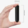 Warhead Vibrator Bullet Black 9 Modes USB Waterproof 8.8cm