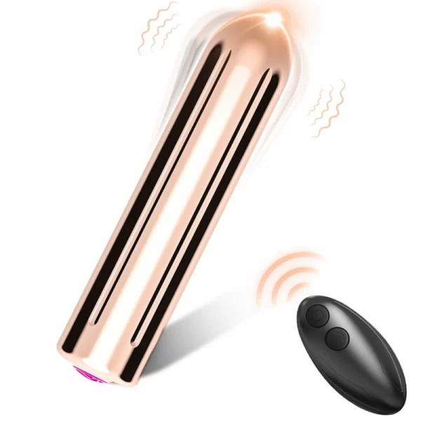 Warhead Vibrator Bullet Remote Control Gold 2cm x 8.8cm