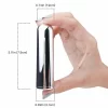 Vibrator Bullet Silver USB Rechargeable 2.1x7.9cm Waterproof