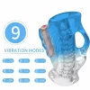 Finger & Vibrator Blue Gradient Intimate Device Rechargeable