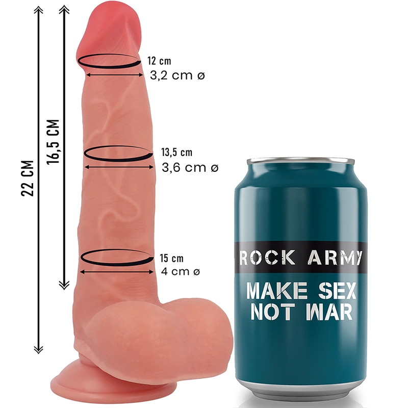 RockArmy Ranger 22 cm - Model silikonowy z przyssawkÄ…