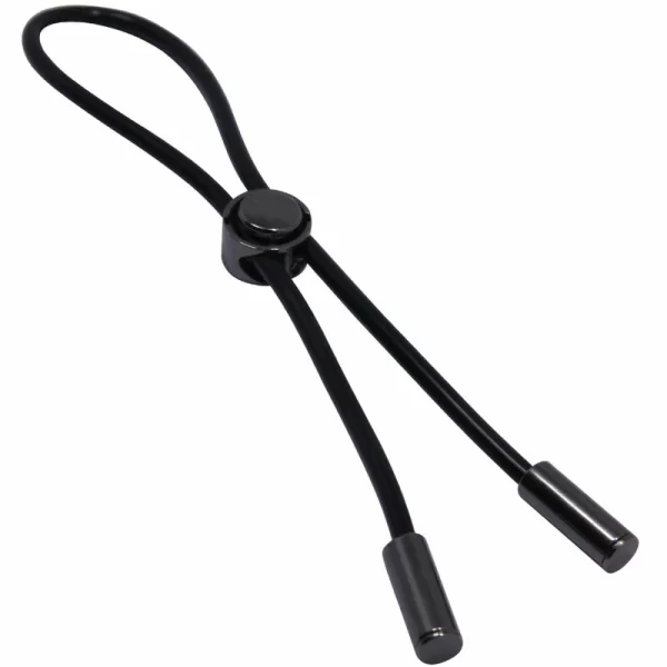 Cord Adjustable Silicone Comfort Ring - Black