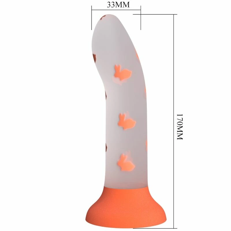 Magical Nightfall Intimate Machine Luminous Orange Silicone 17.5cm