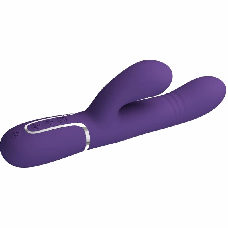 Multifunction G-Spot Vibrator Purple USB Rechargeable 29cm