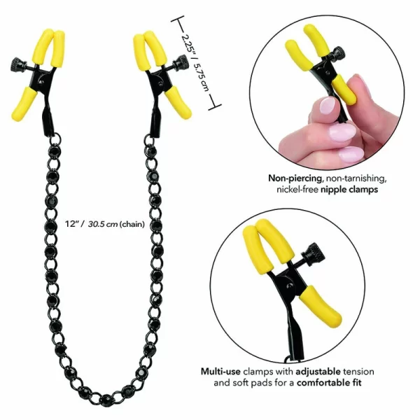 Boundless Adjustable Nipple Teasers with Crystal Accents