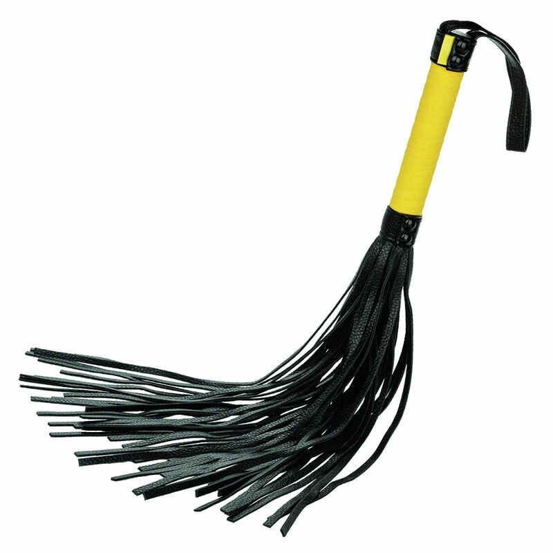 Boundless Flogger Vegan Leather Hand Whip 69cm Black