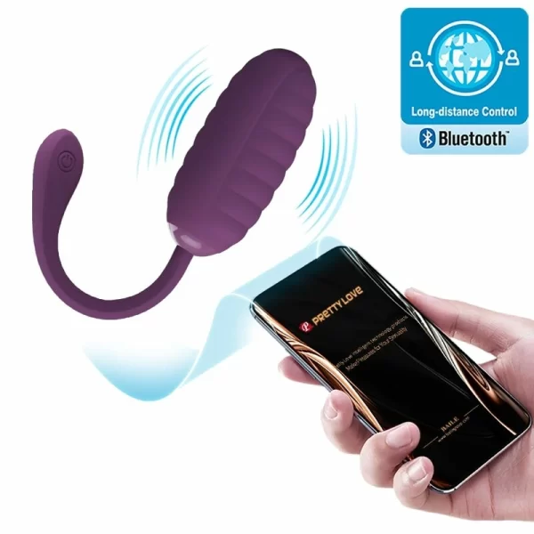 Casper Purple Wireless App-Controlled Vibrating Egg 12 Modes