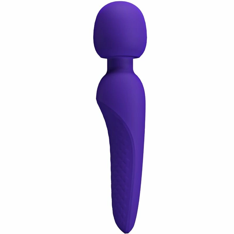 Meredith Massager 12-Speed Silicone Waterproof Purple 21.5cm