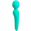 Meredith Rechargeable Silicone Massager Aqua Green 21.5cm