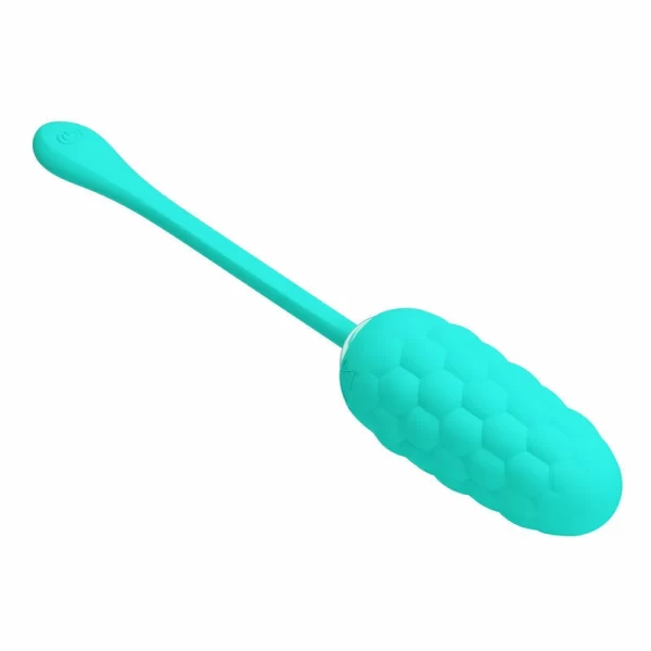 Vibrating Egg Aqua Green - 12-Mode Silicone