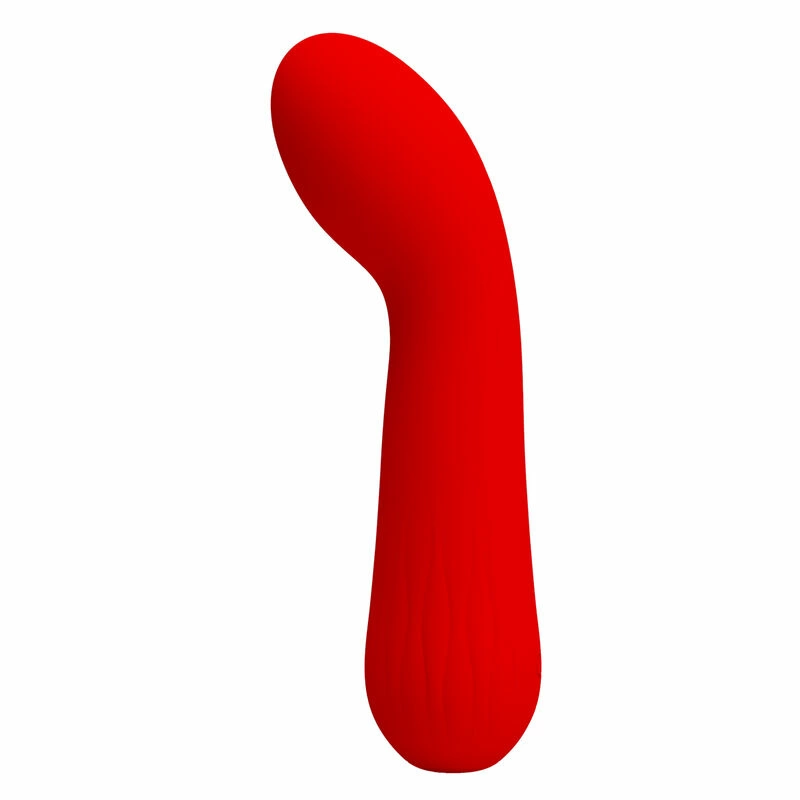 Faun Red Flexible Silicone Vibrator 12 Modes USB 150mm