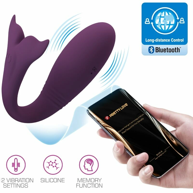 Jayleen Intimate Device App-Controlled Rechargeable Purple