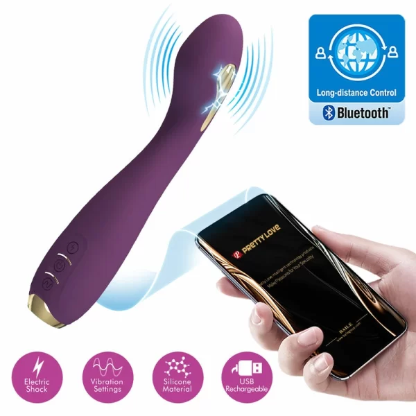 Hector App-Controlled Intimate Device Purple Silicone