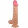 Sliding Skin Series Intimate Device with Suction Cup 24cm Beige