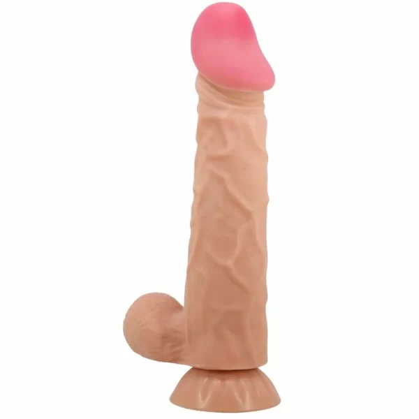 Sliding Skin Series Intimate Device with Suction Cup 24cm Beige