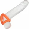 Alpha Tri-Ring Intimate System Orange Liquid Silicone 3-Ring