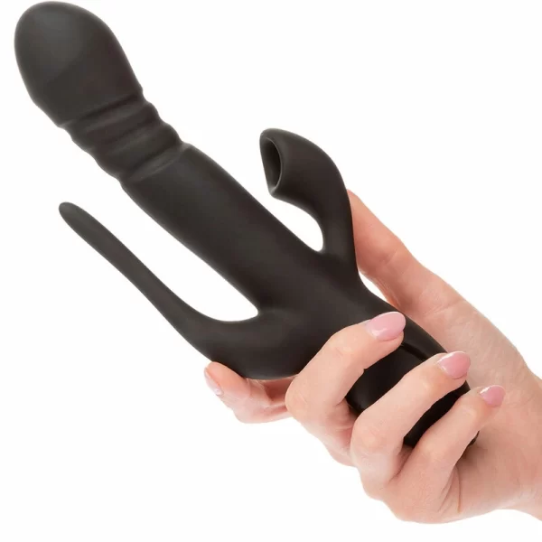 Triple Euphoria Black Multi-Action Intimate Device 14 cm