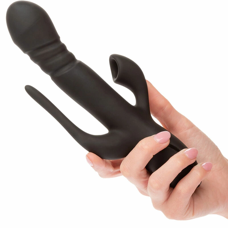 Triple Euphoria Black Multi-Action Intimate Device 14 cm