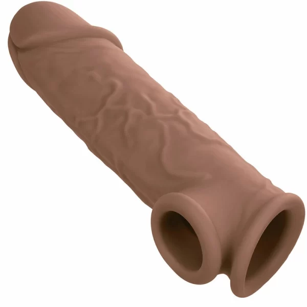 Performance Maxx Extension 7" Brown Skin Liquid Silicone Enhancer