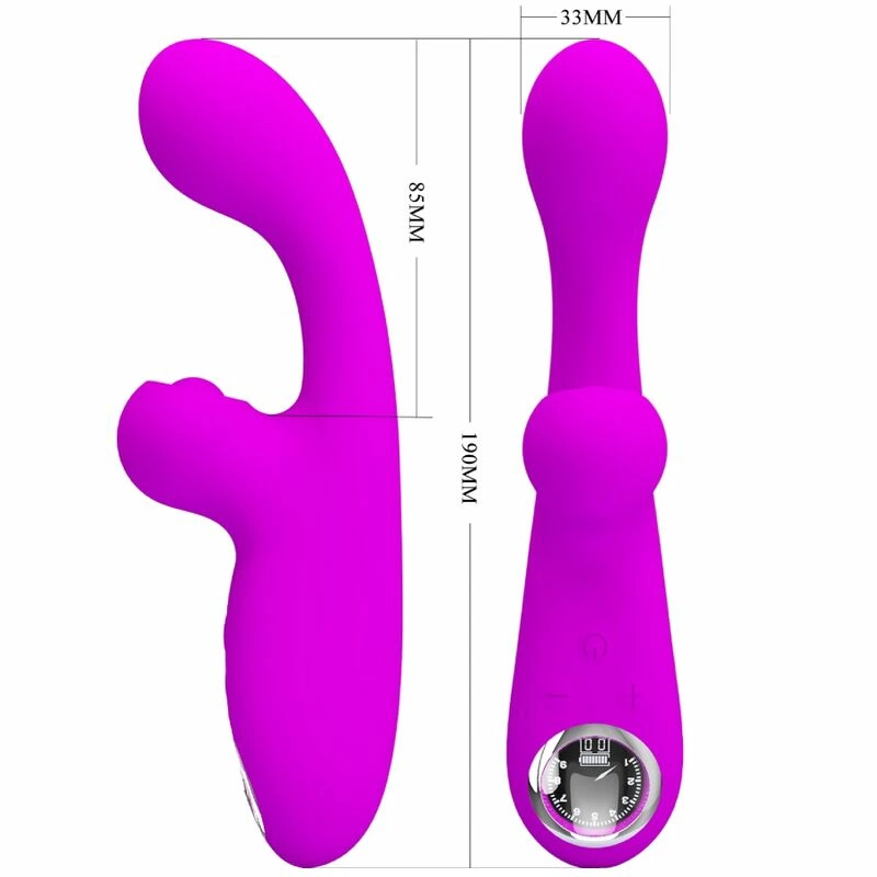 Skylar Multi-Function Intimate Device Purple Silicone USB