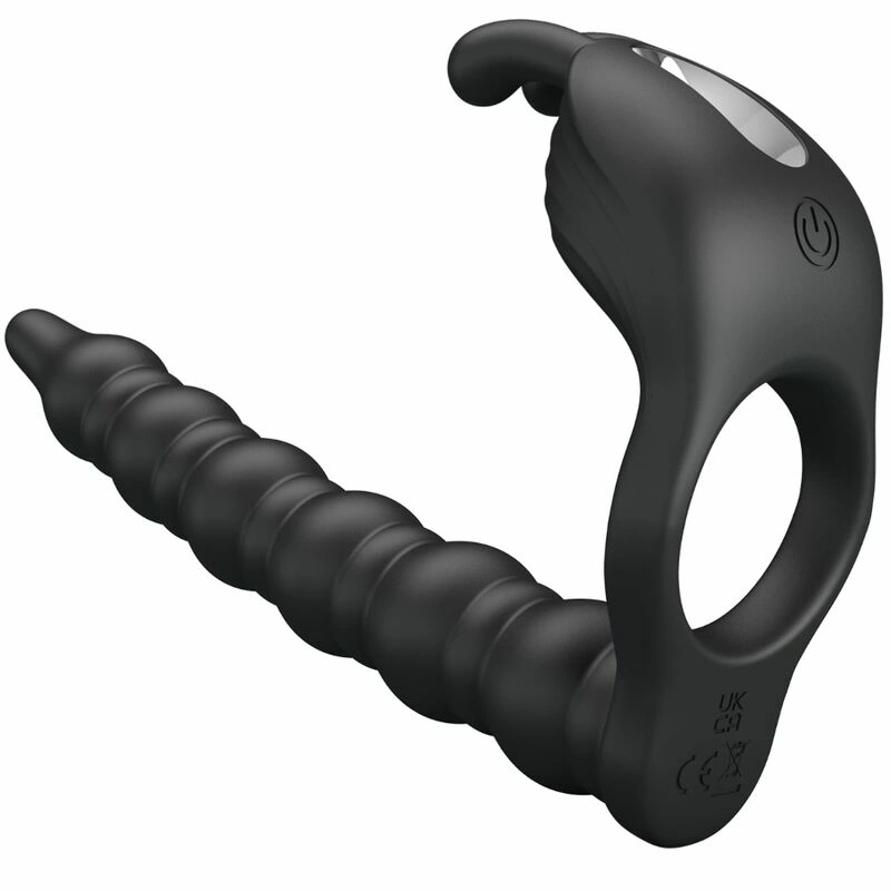 Blackney Silicone Intimate Support Ring with Vibrating Plug Blackney Silicone Intimate Support Ring with Vibrating Plug