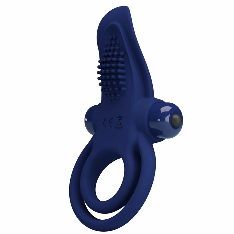 Bronson Blue Double Silicone Ring 10-Mode Vibrating System