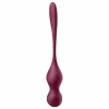 Satisfyer Love Birds Vary kulki treningowe wibrujÄ…ce Wine Red z aplikacjÄ…
