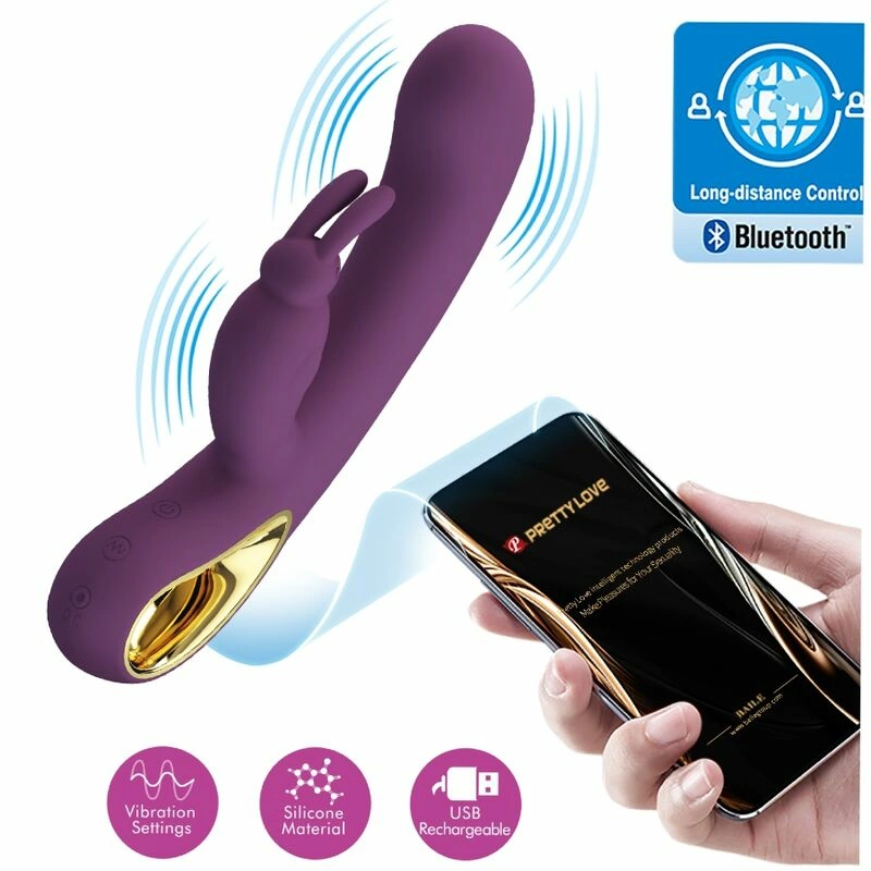 Liam Intimate Dual Motor Silicone Massager Purple App Control