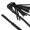 KINK Bicz WeÅ¼owy z Koralikami 80 cm - Model Skorzany z Elementami Dekoracyjnymi