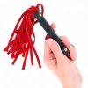 KINK Mini Bat Czerwony Zamszowy 30 cm - PorÄ™czny Bat do Kontroli