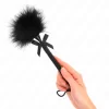 KINK Nylonowa RoÅ¼dÅ¼ka z Piorami i CzarnÄ… KulÄ… 25 cm - Akcesorium Sensoryczne