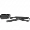 Adjustable Collar with Leash 116cm Black Model 1 - Vegan Leather