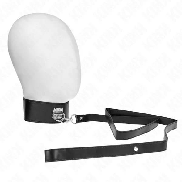 Adjustable Collar and Leash Set Model 2 Black 116cm