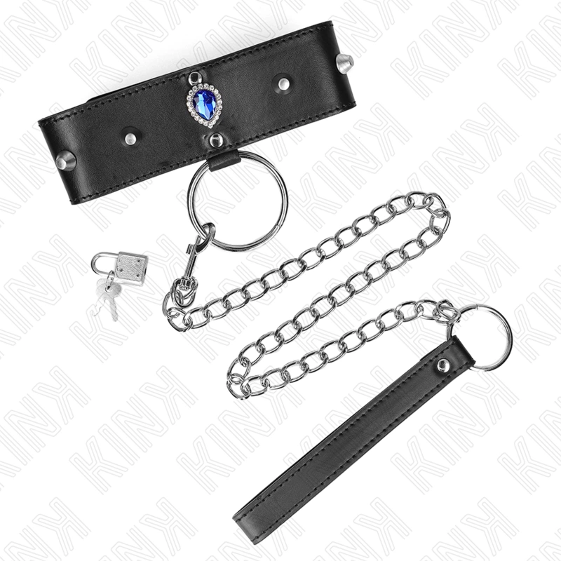 Blue Diamond Adjustable Collar & Leash Set