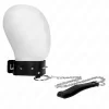 Adjustable Collar with Silver Studs & Leash 65 cm