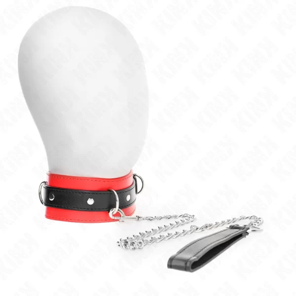 Collar & Leash Set Red 54x4.5cm