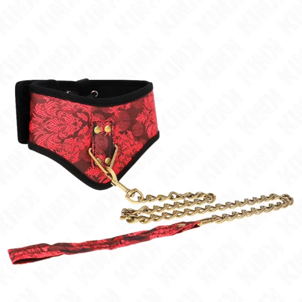 Scandal Model Elegant Necklace with Lace Strap 75cm Black 44x10cm