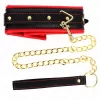 KINK Naszyjnik Model 2 - Regulowany Pasek z Imitacji Skory 37-54 cm Czarny
