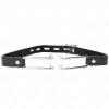 Metal Hook Gag 11.5 cm - Adjustable Vegan Leather Strap 39-58 cm
