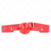 Red Breathable Ball Gag 4.5 cm - Adjustable Silicone Strap 65 cm