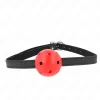 Simplicity Red Breathable Silicone Ball Restriction 4.5cm Adjustable