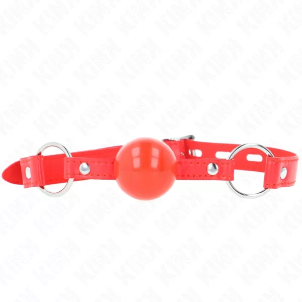 TPE Ball Gag 4cm with Rojo Lock - Adjustable 60cm Strap