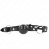 Black Ball Gag TPE 4cm - Adjustable Strap