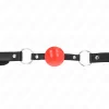 Red TPE Ball Gag 4 cm - Adjustable Strap
