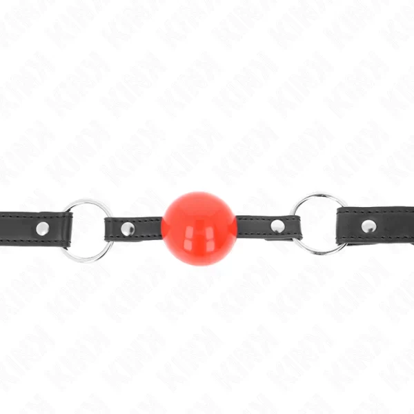 Ball Gag 4cm Red Silicone Ball & Lock