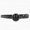 Black Solid Silicone Ball Gag 4cm - Adjustable Strap 65x1.5cm - Anelma Black Solid Silicone Ball Gag 4cm - Adjustable Strap 65x1.5cm