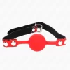 Silicone Ball Gag Model 2 Black 4cm - Adjustable 60x2cm Strap - Anelma Silicone Ball Gag Model 2 Black 4cm - Adjustable 60x2cm Strap